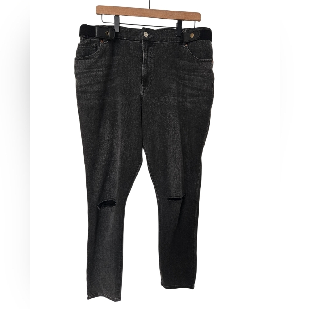 Express Classic Black Women's Jeans Size XL Long Adjustable Jeans